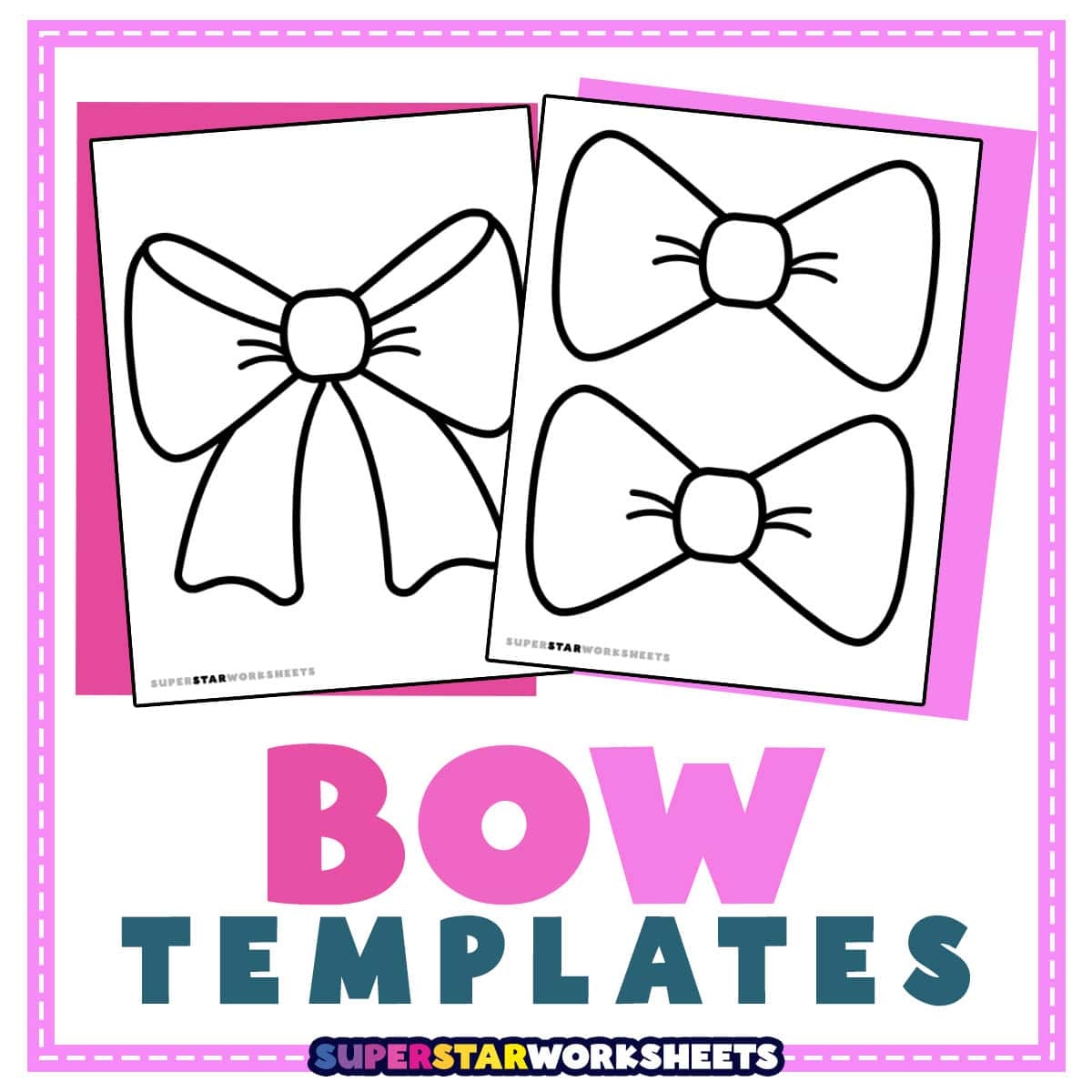 Printable Paper Bow Template
