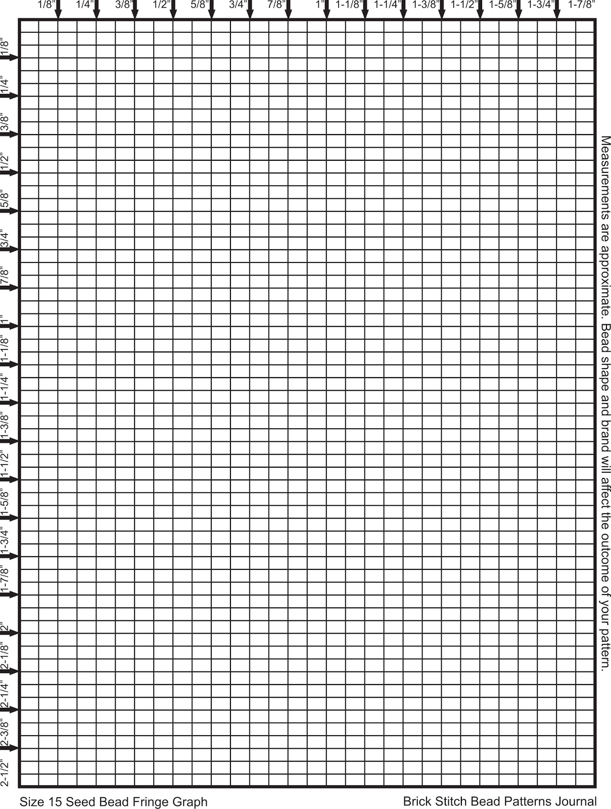 Free Brick Stitch Graph Paper