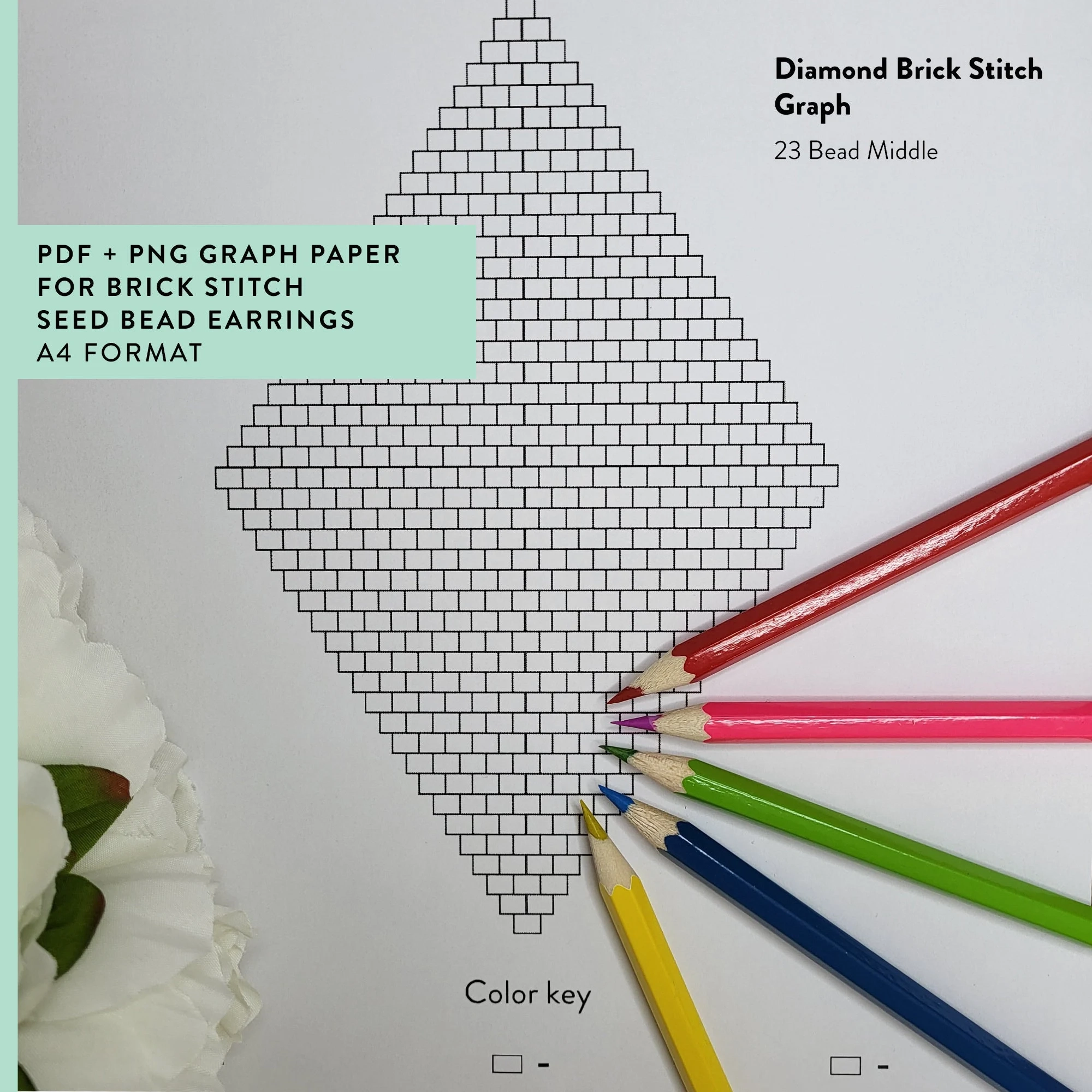 Brick Stitch Beading Graph Paper Beading Paper For Brick Stitch 