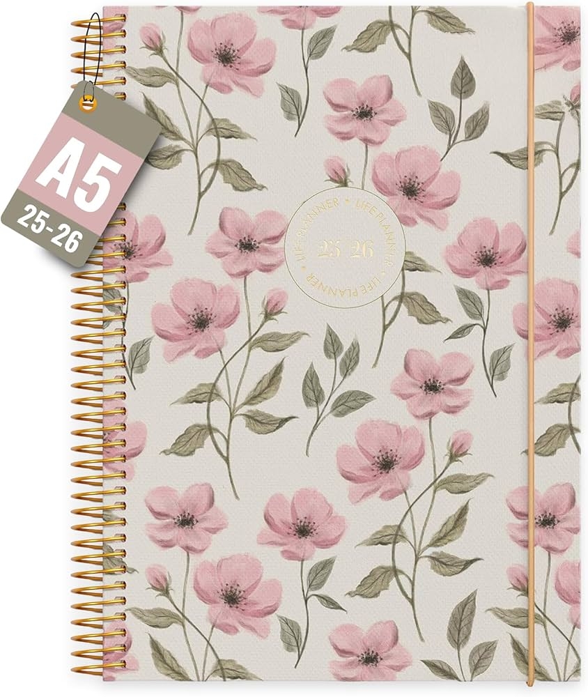 Burde Life Planner Essential A5 A5 Book Calendar 2025 2026 With 