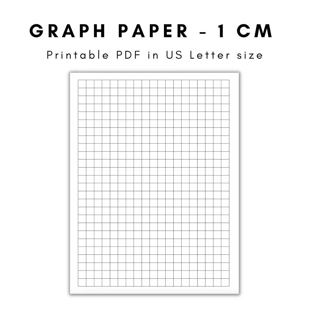 Buy Graph Paper Printable Graph Paper Graph Paper Printable Graph Paper 1 Cm 1 Cm Graph Paper Online In India Etsy