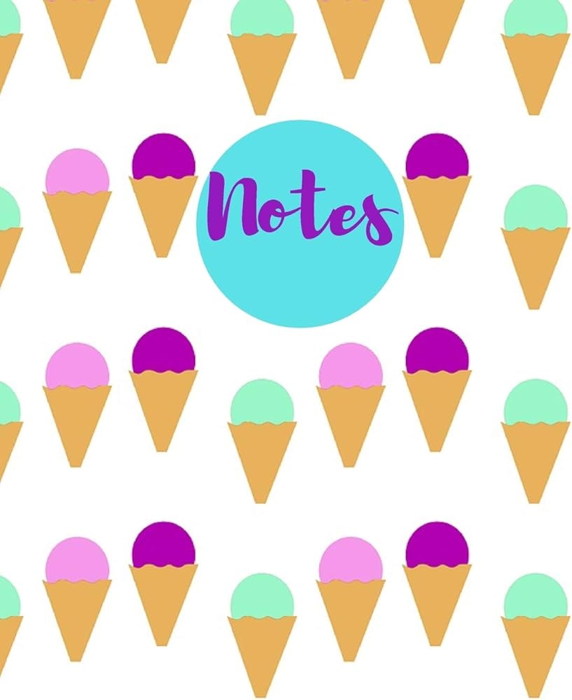 Ice Cream Lined Paper