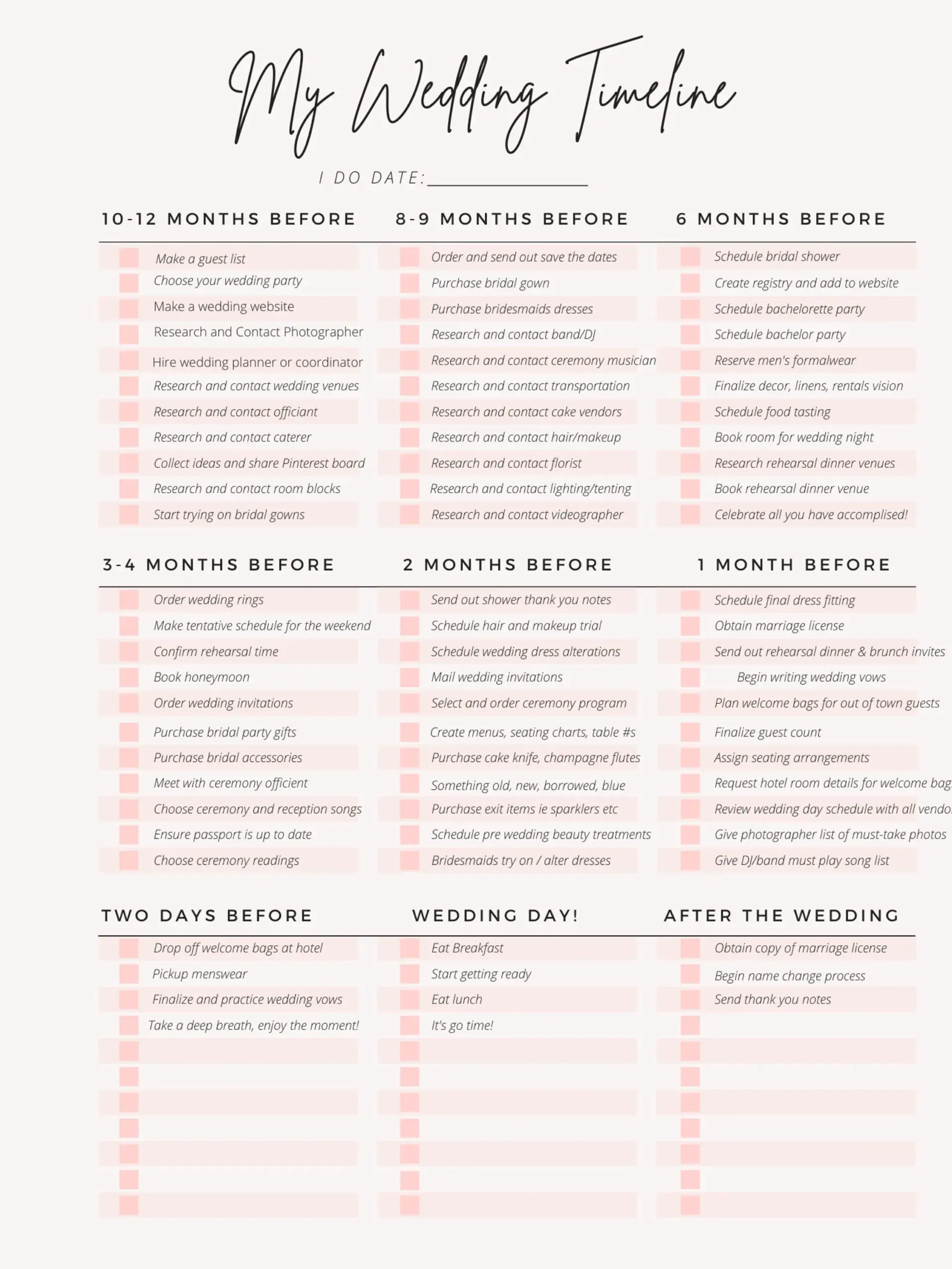 Buy Printable Wedding Planner For Download Wedding Planning 
