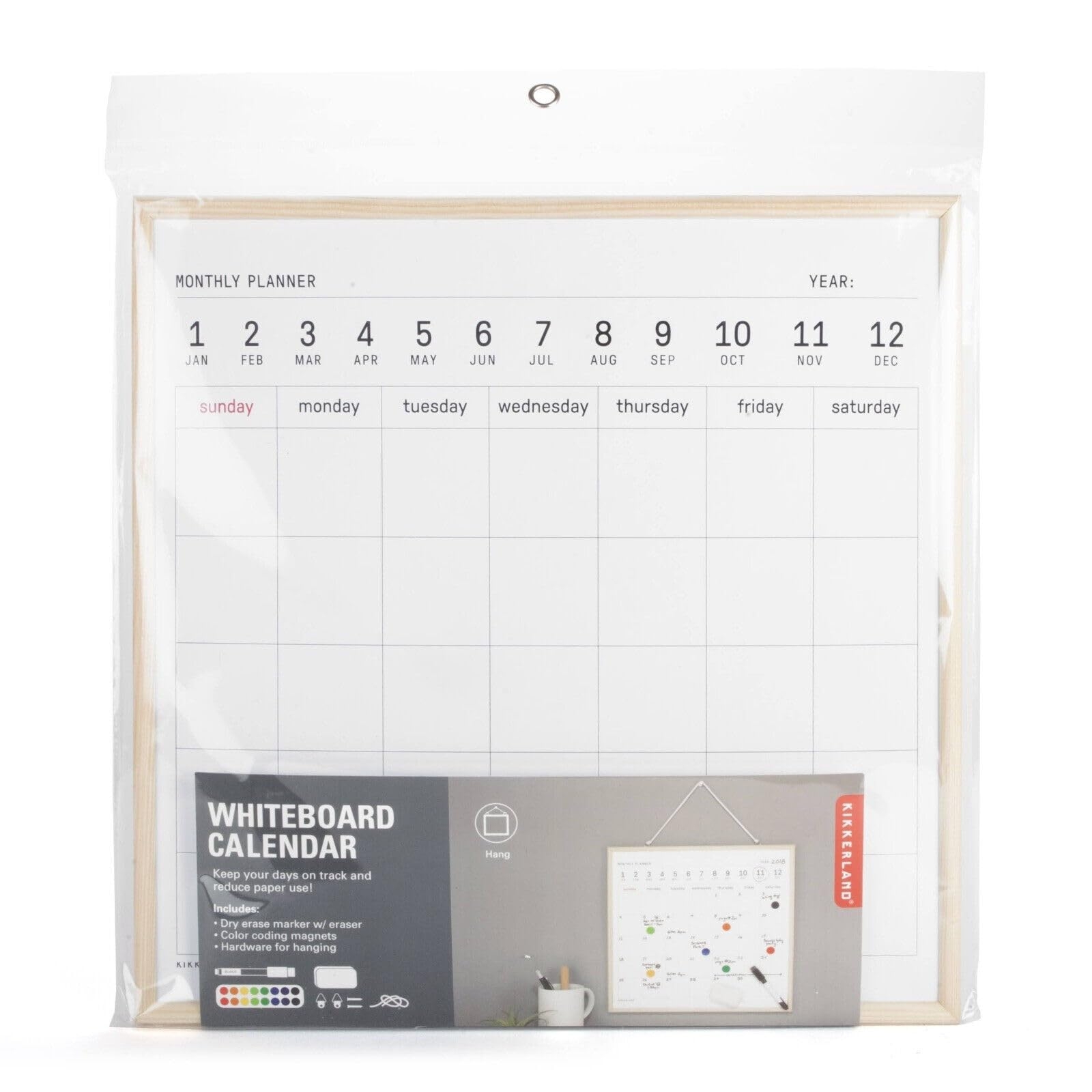 Buy Simplicity Whiteboard Monthly Calendar For Wall 34 X 34 Cm 