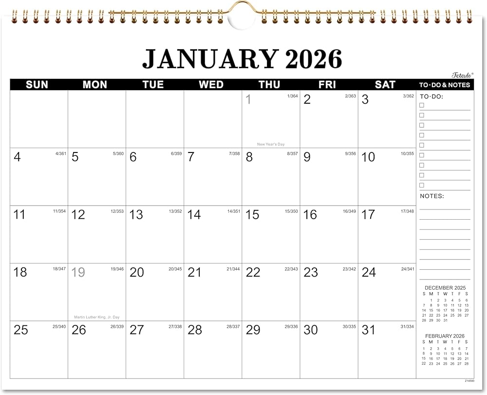 Calendar 2023 Wall Calendar 2023 With To Do amp Notes 18 Month Wall Calendar From January 2023 June 2015 X 29 2 Cm Golden Double Wire Binding 