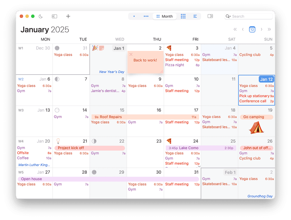 Calendar App For Mac And IPhone With Tasks And Smart Filters 