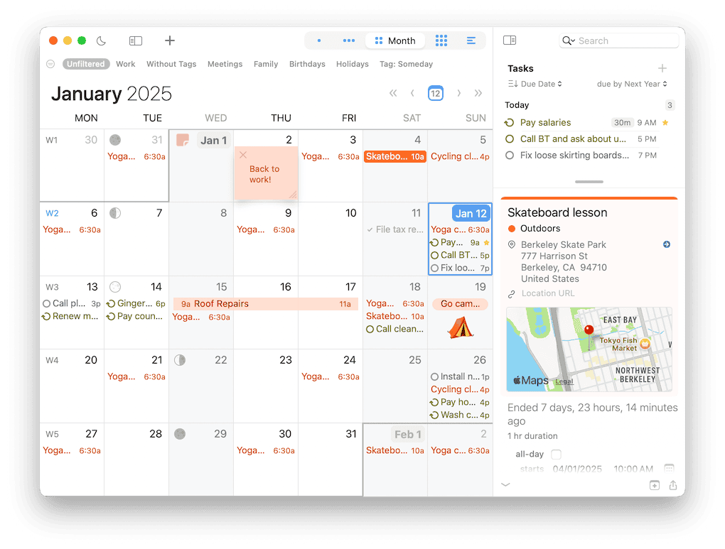 Calendar App For Mac And IPhone With Tasks And Smart Filters 