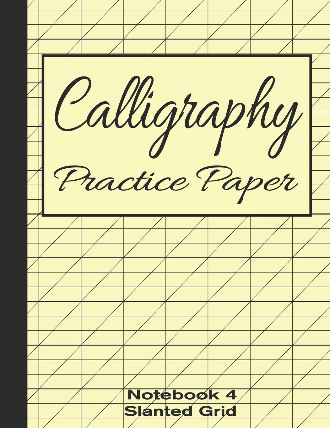 Calligraphy Practice Paper Notebook 4 Slanted Graph Grid For 