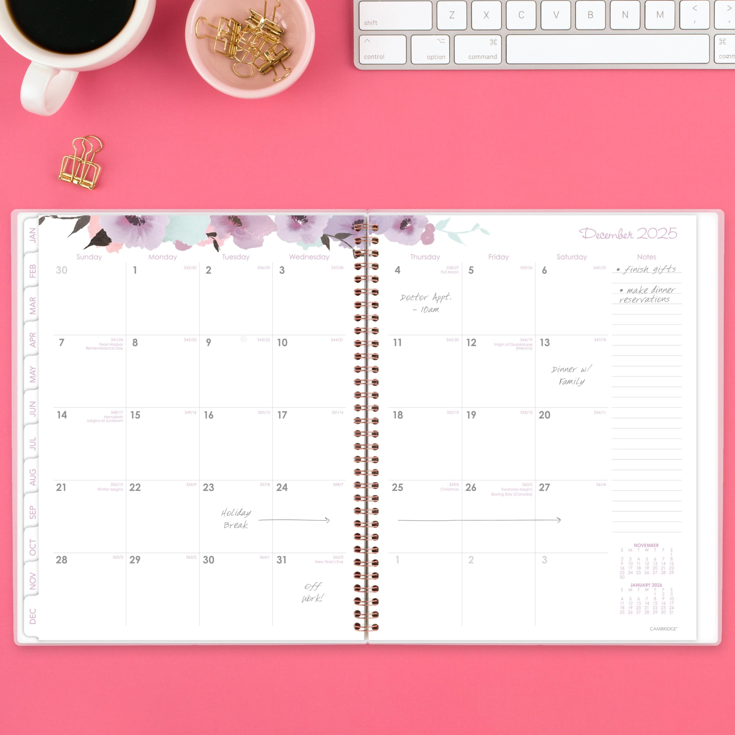 Cambridge Planner 2025 Weekly amp Monthly Planner 8 5 X 11 
