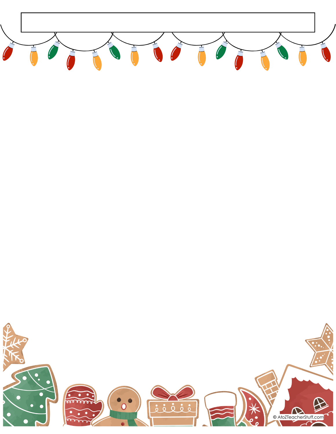 Printable Christmas Border Paper