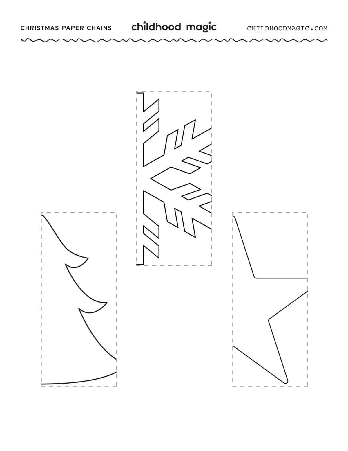 Christmas Paper Chains Free Printable Childhood Magic