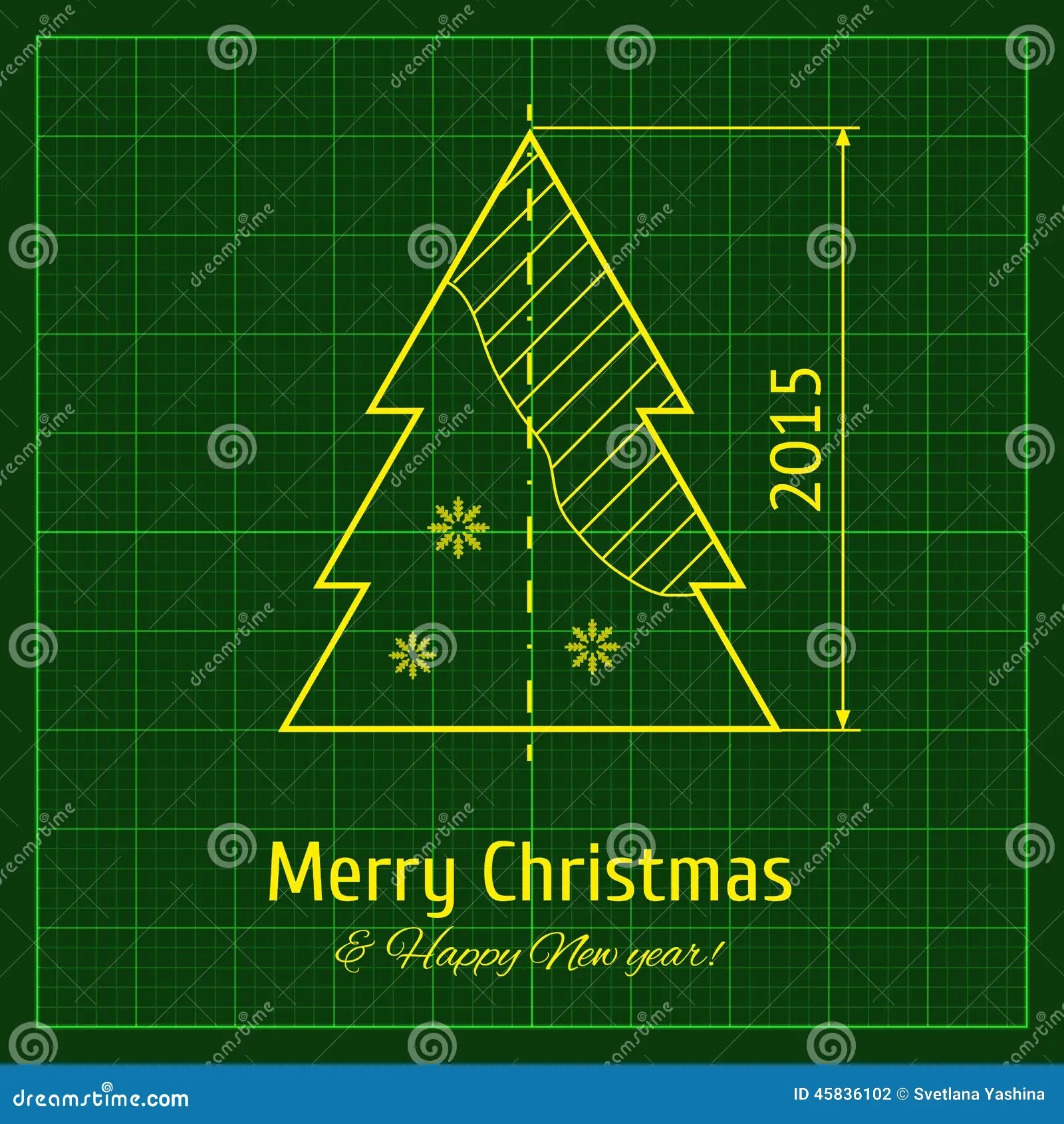 Graphing Paper Drawing Christmas