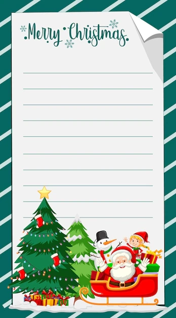 Christmas Writing Paper Vectors Download Free High Quality 