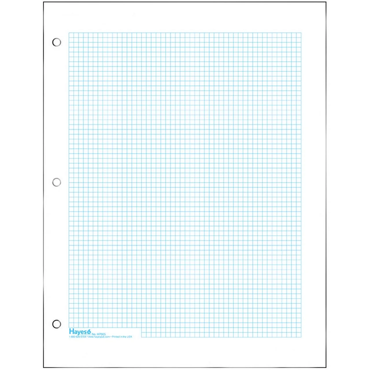 Classic Graph Paper Full Page Grid With 1 6 Squares Blue Lined 