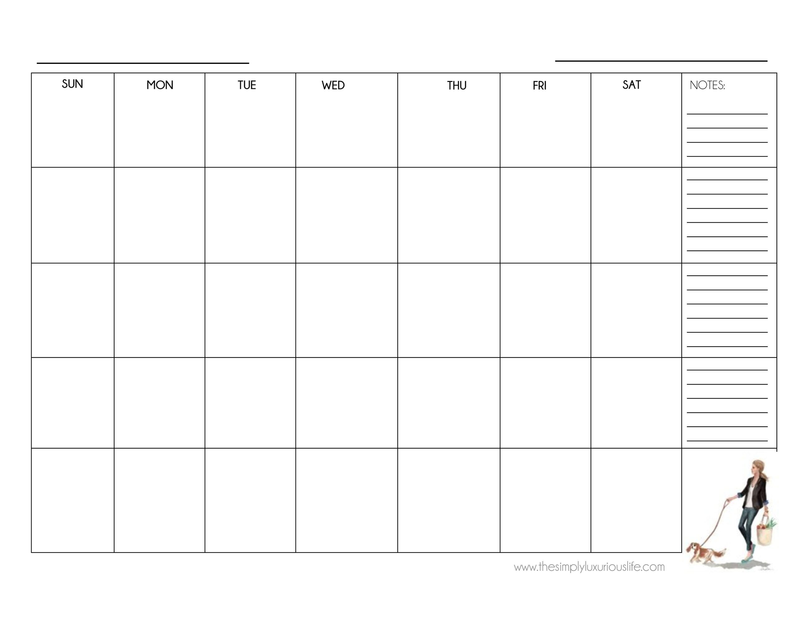 CLASSIC Monthly Calendar 2 Pages Cover Pages
