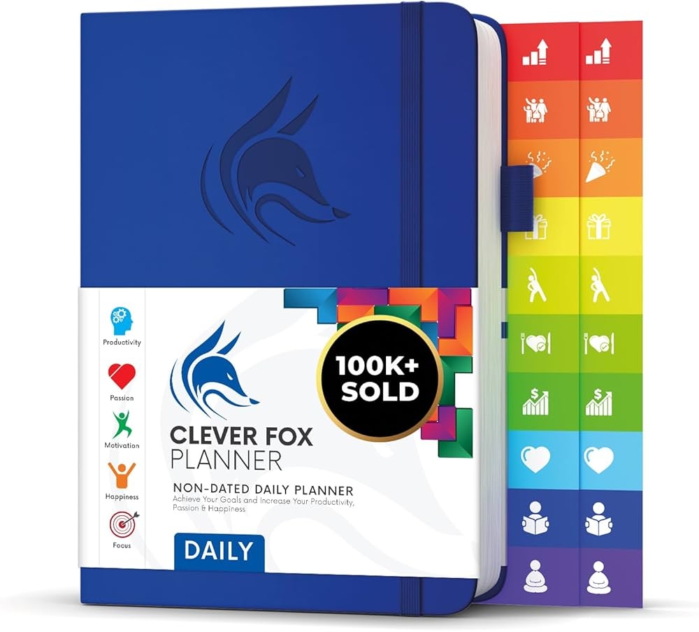 Clever Fox Daily Planner Best Agenda amp Daily Calendar To Increase 