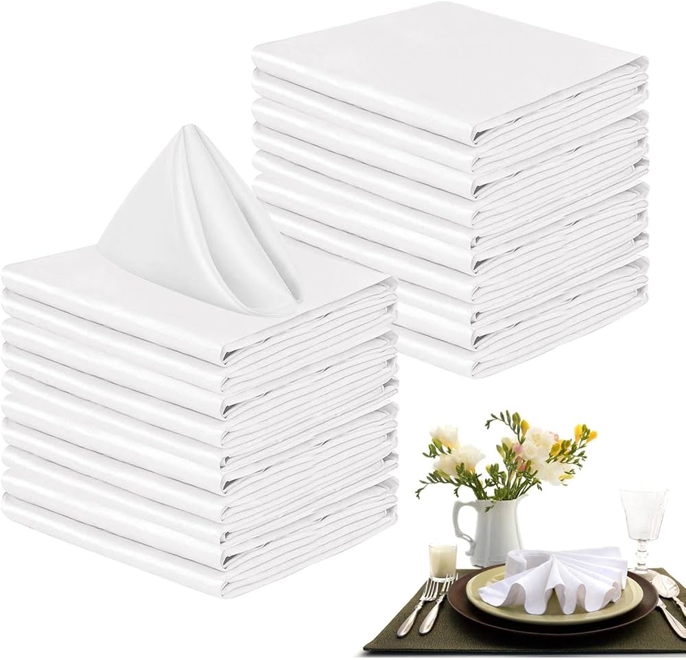Cloth Napkins Pack Of 24 Napkins Fabric Linen Napkins Washable 