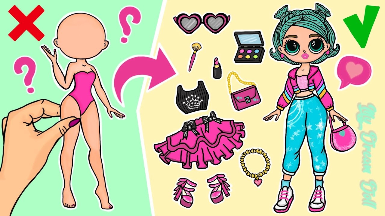 Compilation Paper Dolls LOL OMG
