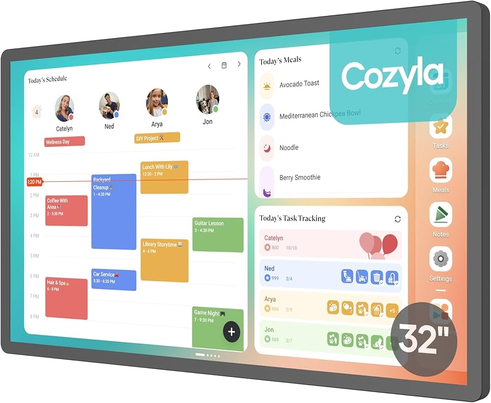 Cozyla Digital Calendar 2 32 Inch Wall Planner Touch Screen 