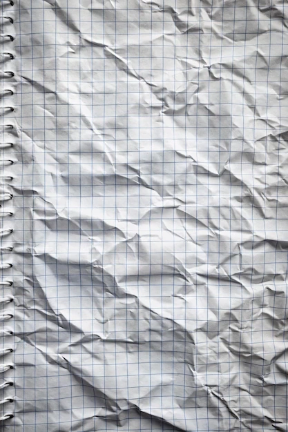 Crumpled Lined Paper Background