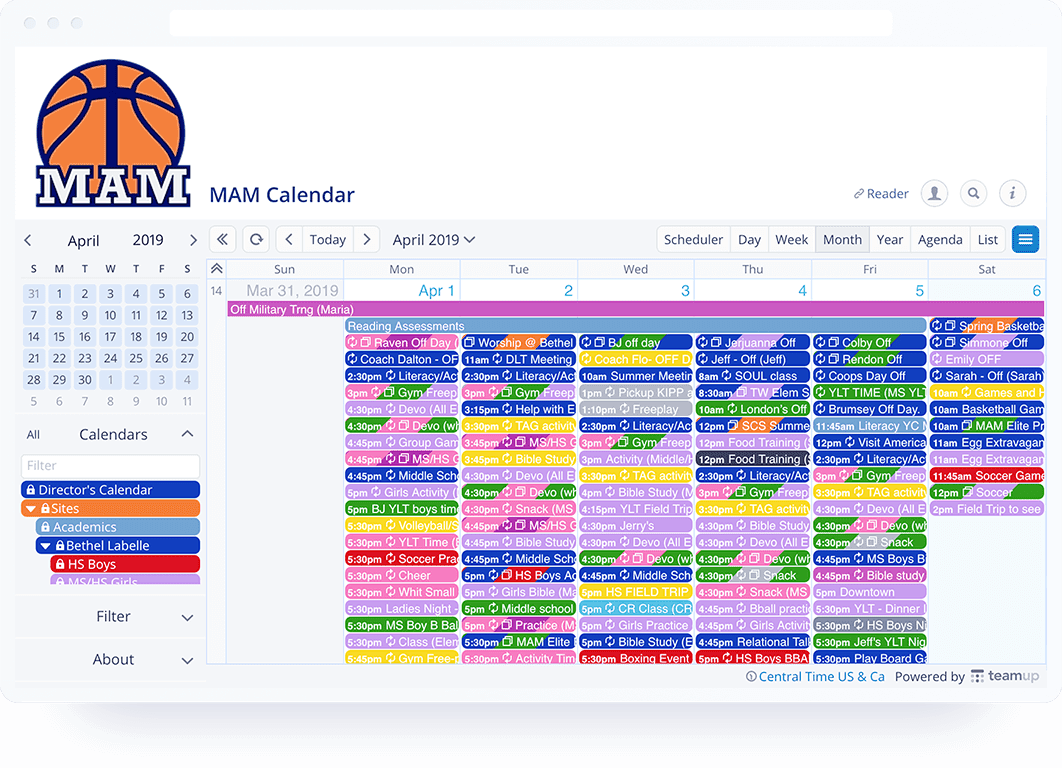 Customizable Shared Calendar For Business