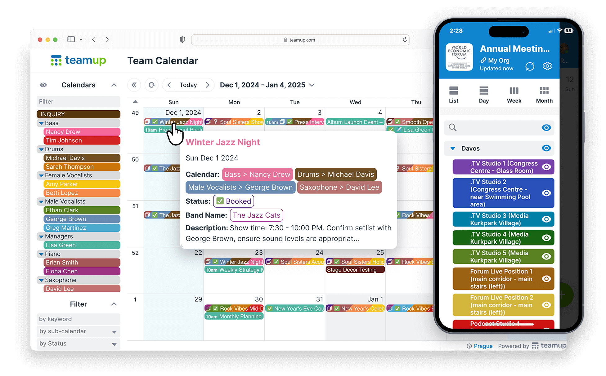 Customizable Shared Calendar For Business