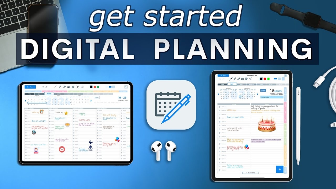 Daily Planner For IPad Apple Pencil Digital Planner amp Calendar Pro
