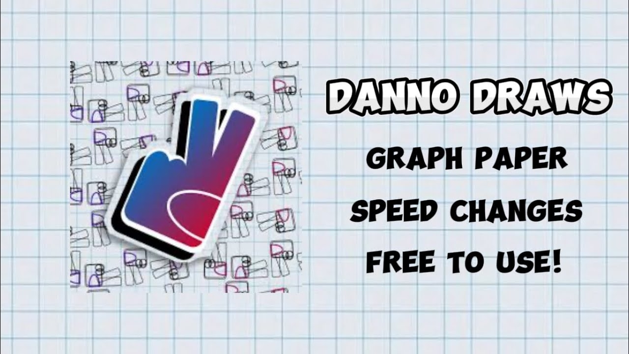 DannoDraws Graph Paper Background Speed Changes FREE TO USE 
