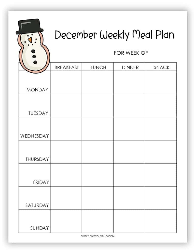 December Planner Printables Free PDF Downloads Simply Love 