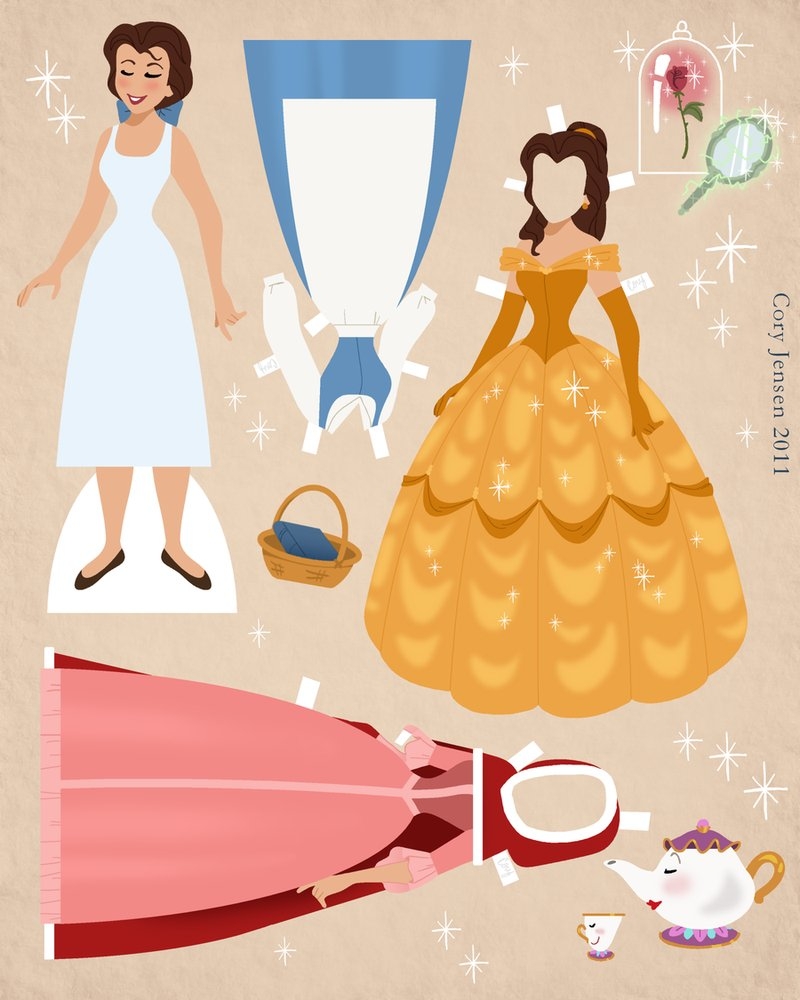 Delightfully Random Princess Paper Dolls