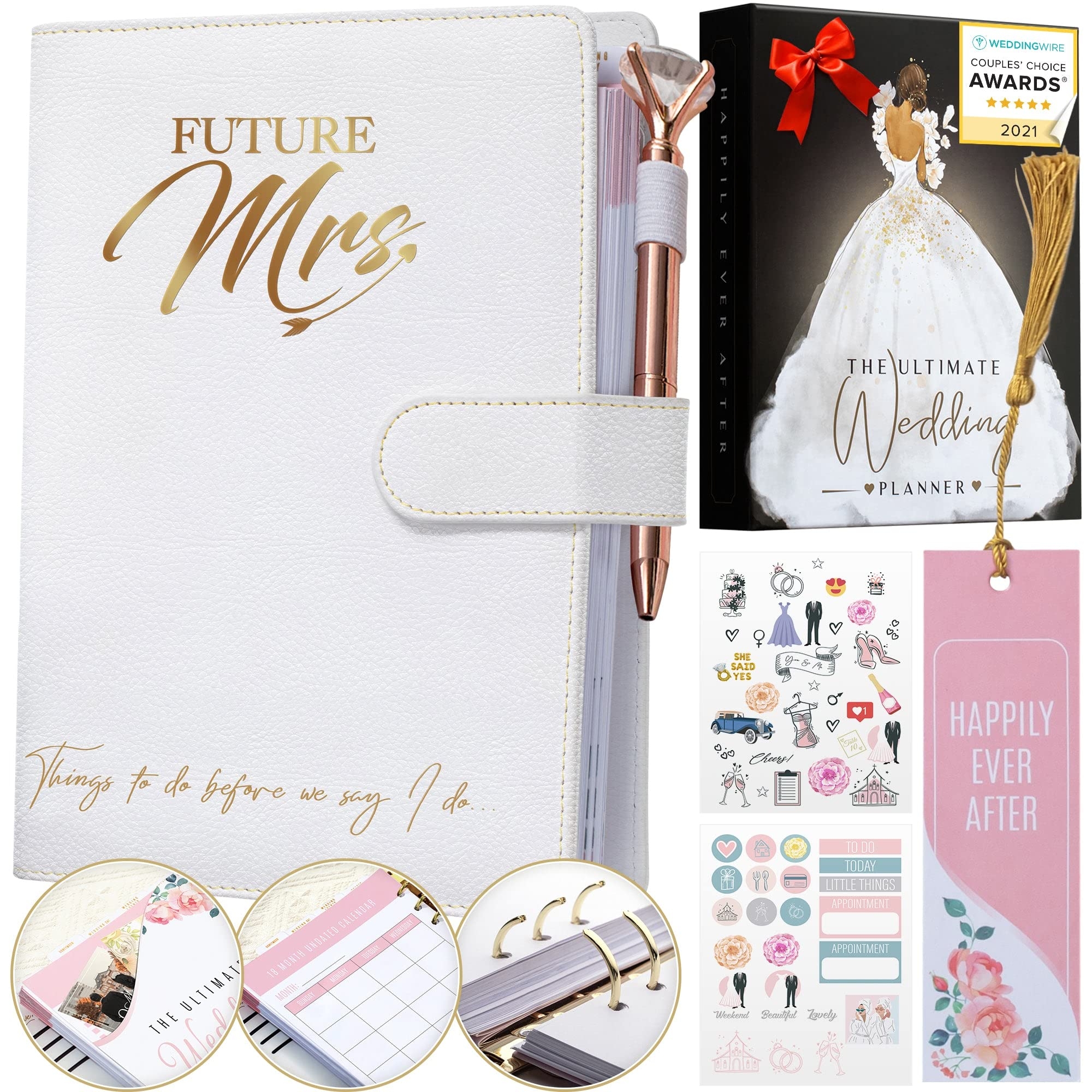 DELUXY The Ultimate Wedding Planner Book amp Organizer For The BrideCooles Engagement Gift Journal Wedding Gifts Binder Agenda Knoten Braut Hochzeit 