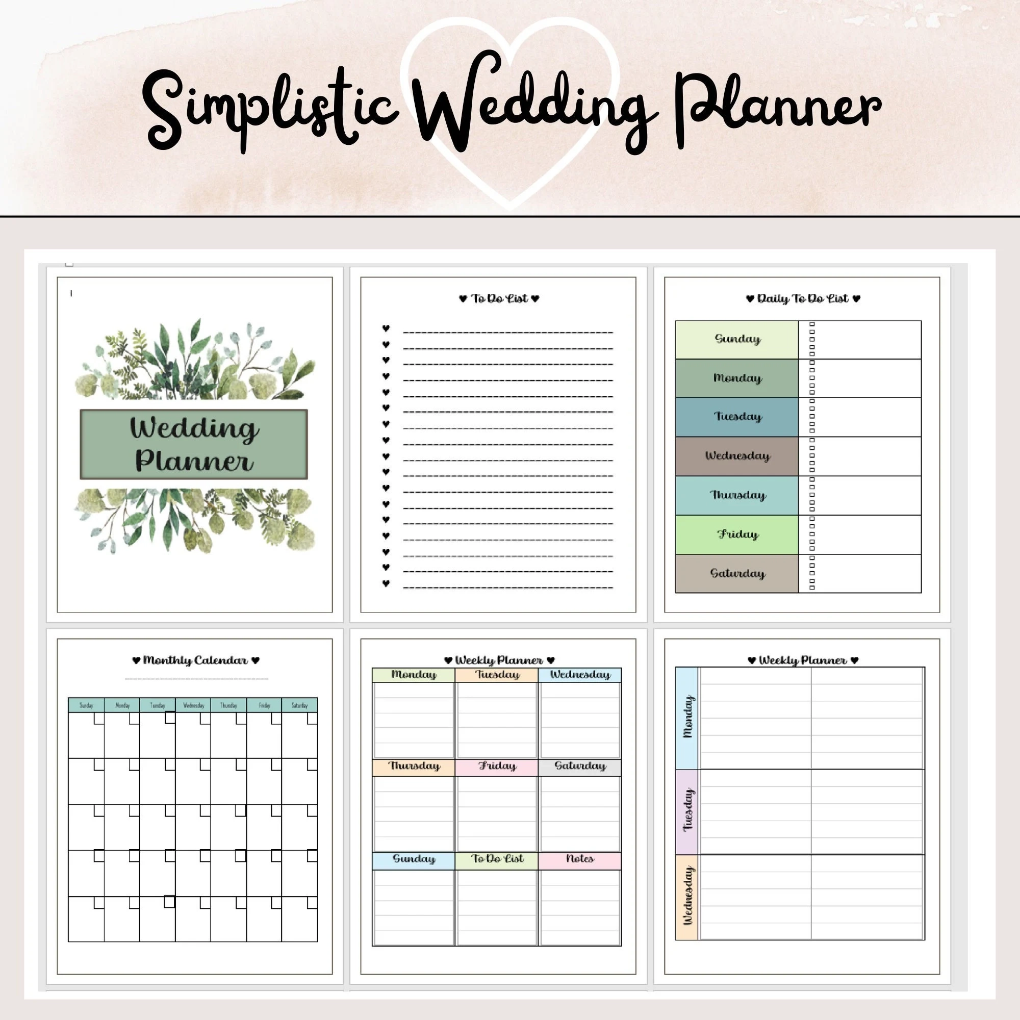Der Essential Wedding Planner Etsy de