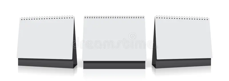 Desk Calendar Mockup Stock Illustrations 3 031 Desk Calendar 