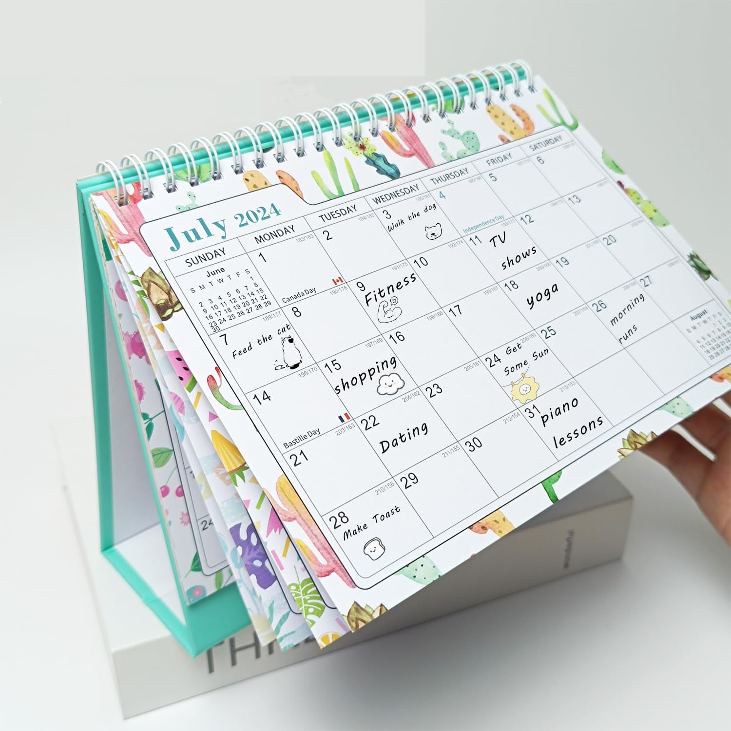 Desk Pad Calendar July 2024 December 2025 Monthly Daily 
