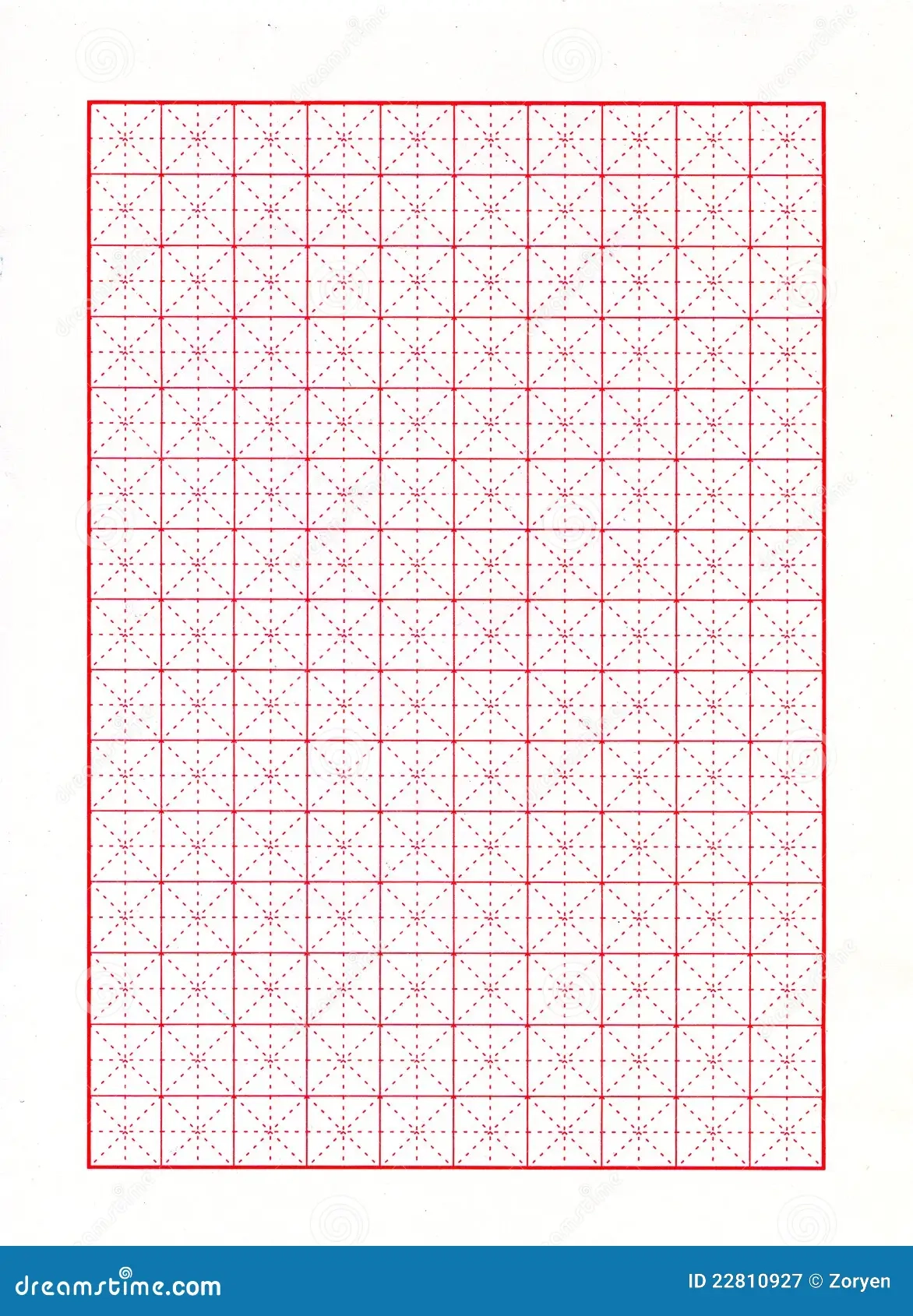 Diagonal Red Graph Paper Stock Image Image Of Grids 22810927