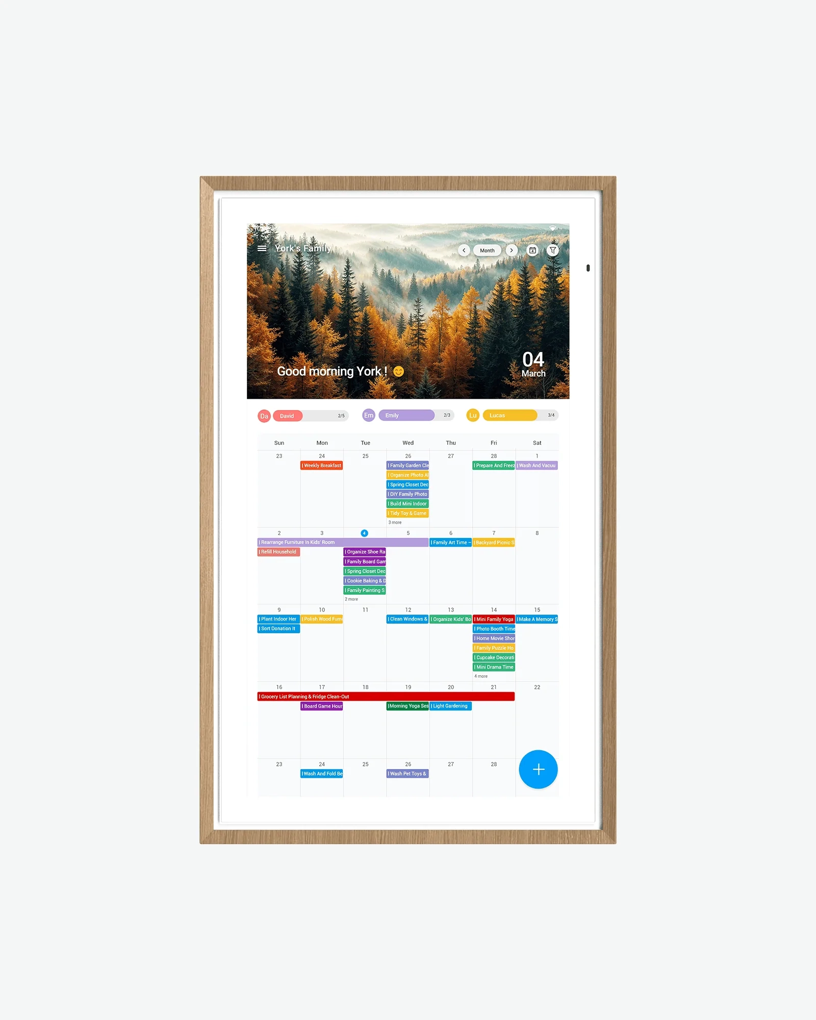 Wall Mounted Digital Calendar Planner