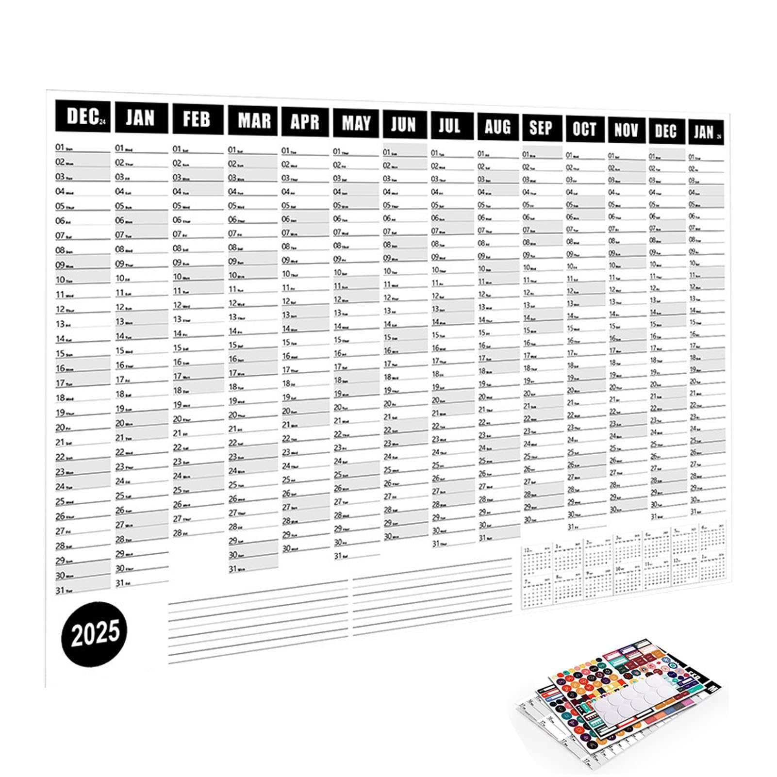 Digital Wall Calendar Touch Screen Annual Calendar Year Planner Smooth All Season Wall Calendar Year Planner For School Appointments 