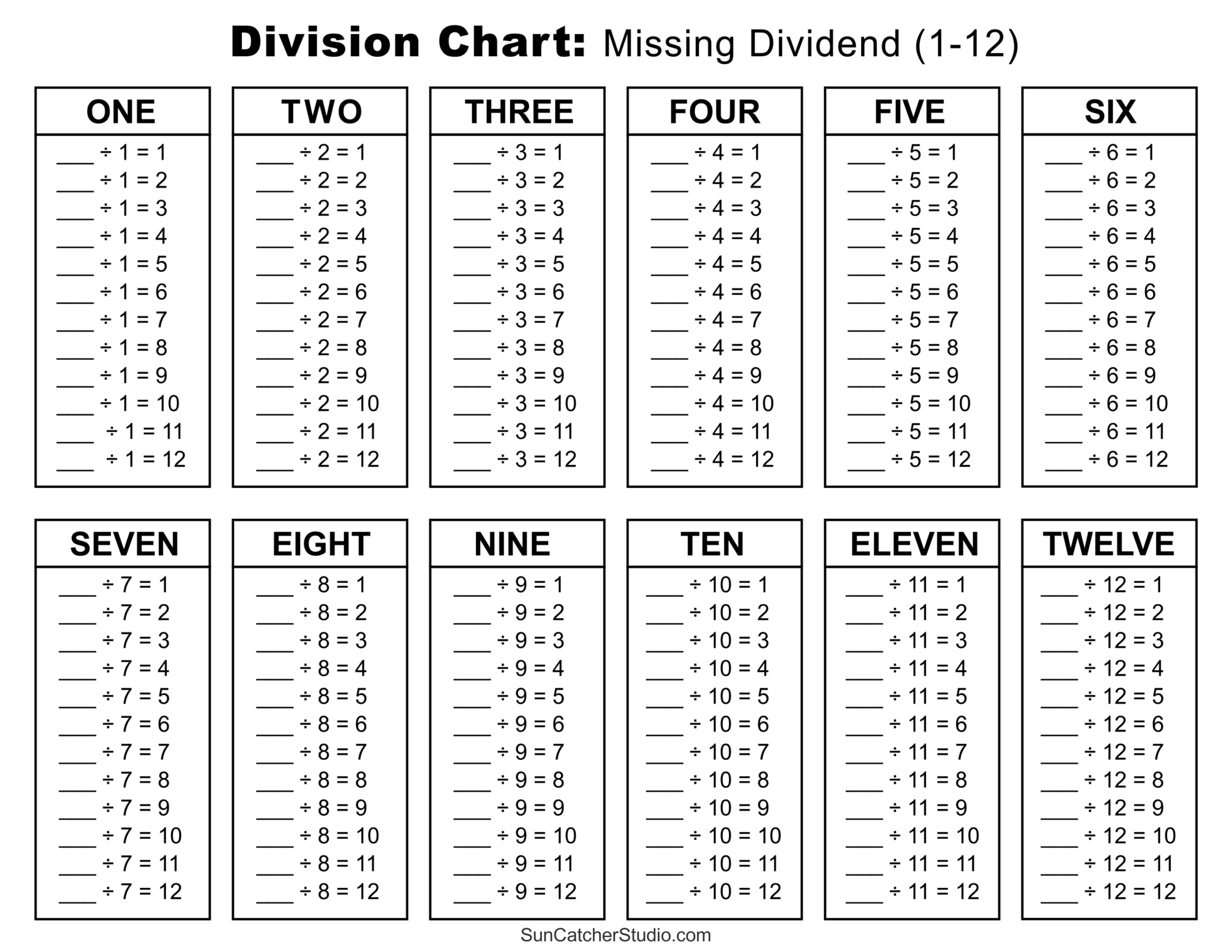 Graph Paper Division Answer Key