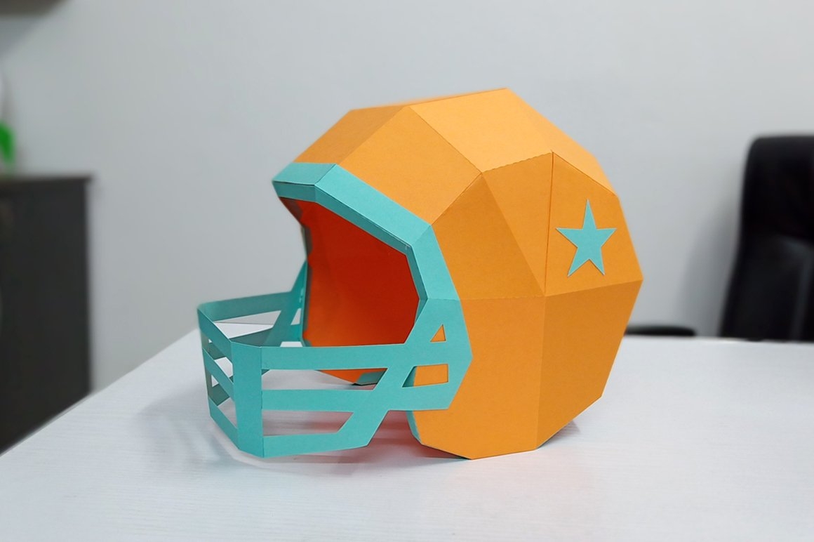 DIY Football Helmet 3d Papercraft