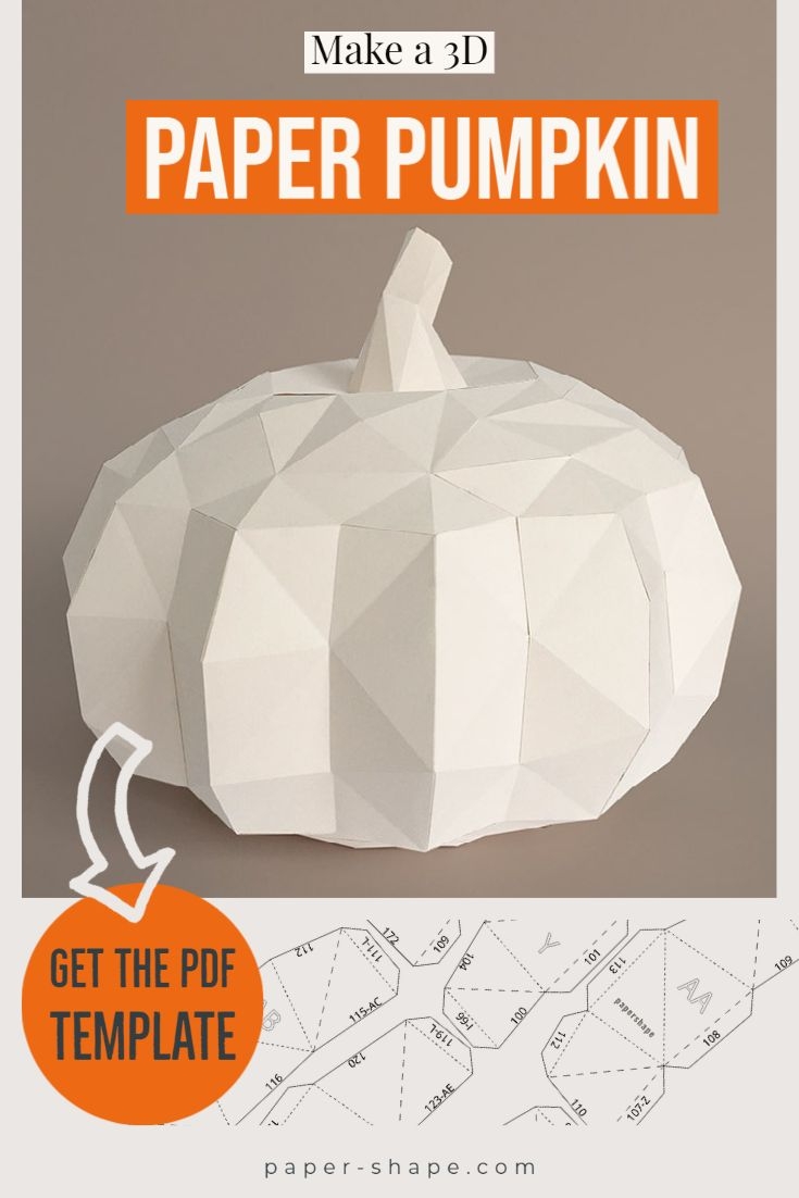 Pumpkin Paper Craft Printable