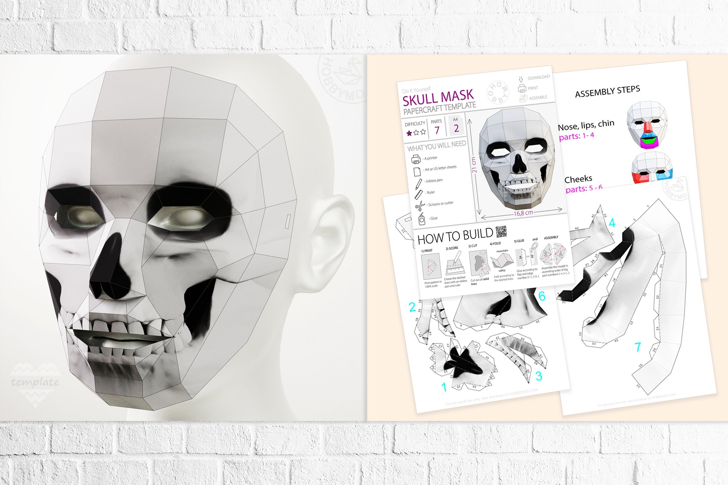 Printable Paper Mask