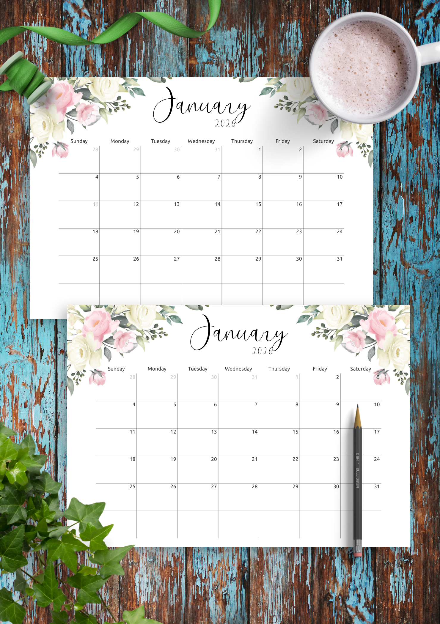 Download Monthly Calendar PDF Template For Easy Planning