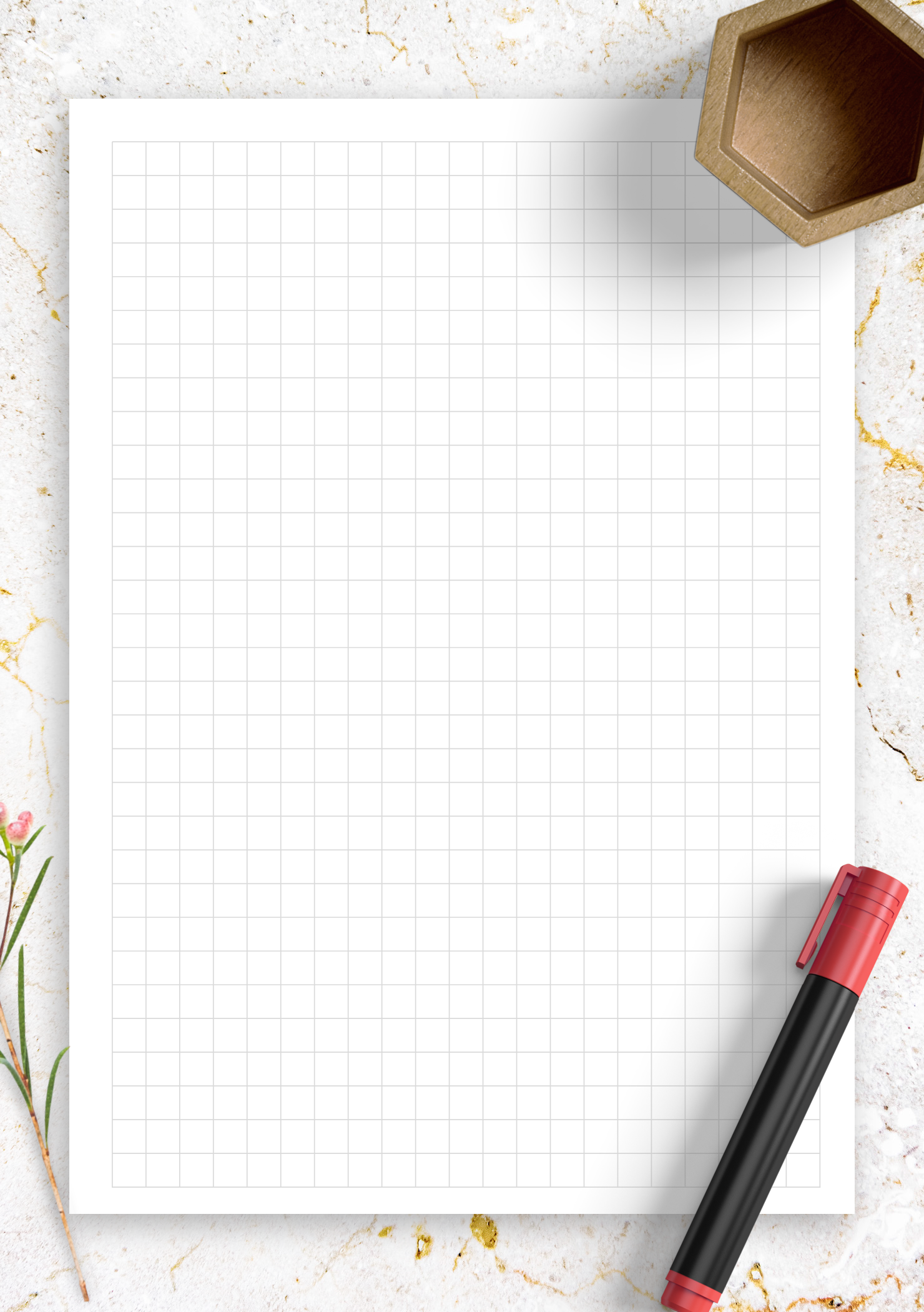 Quarter Inch Grid Paper Printable