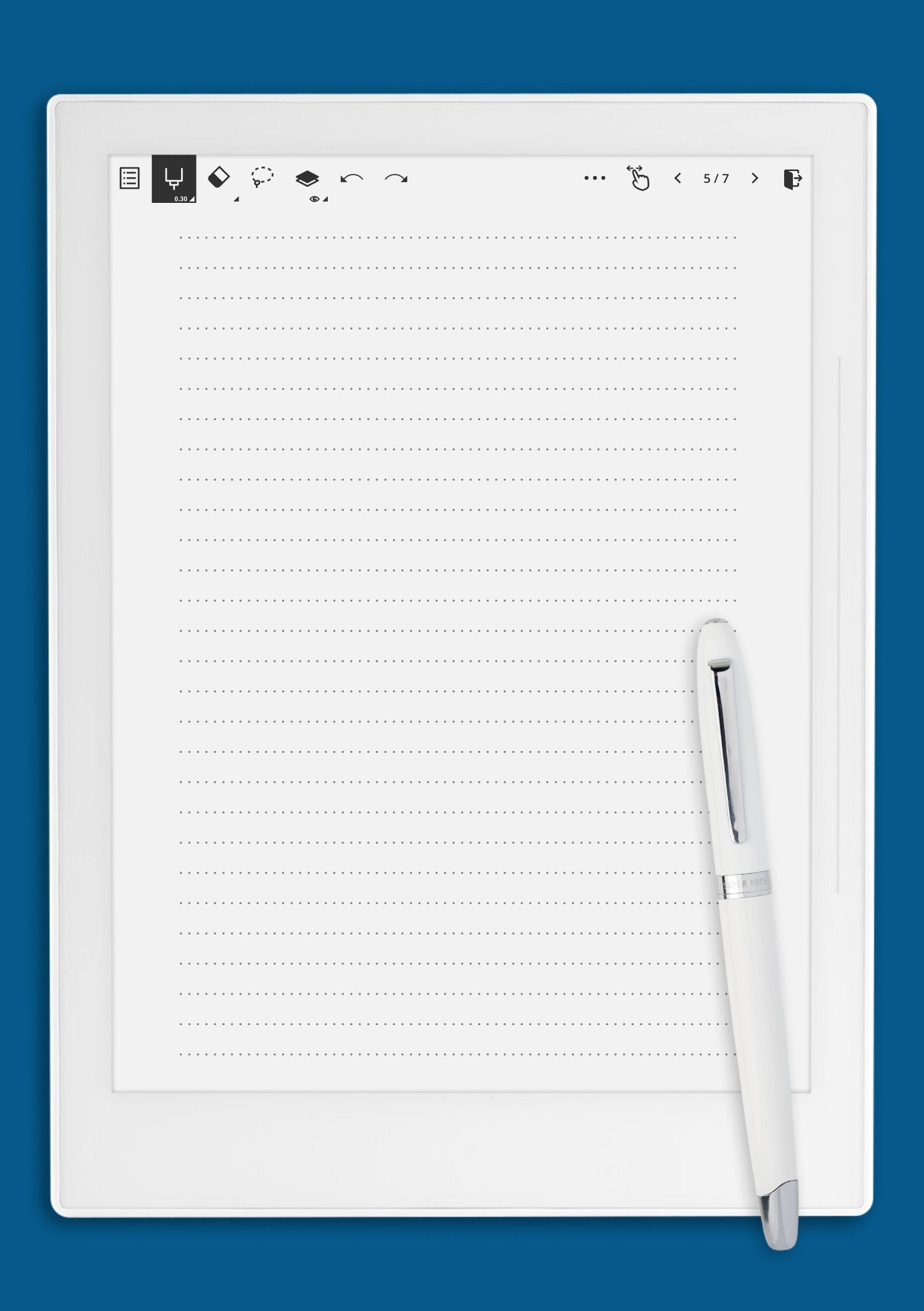 Download Printable Dotted Lined Paper Printables 7 1 Mm Line 