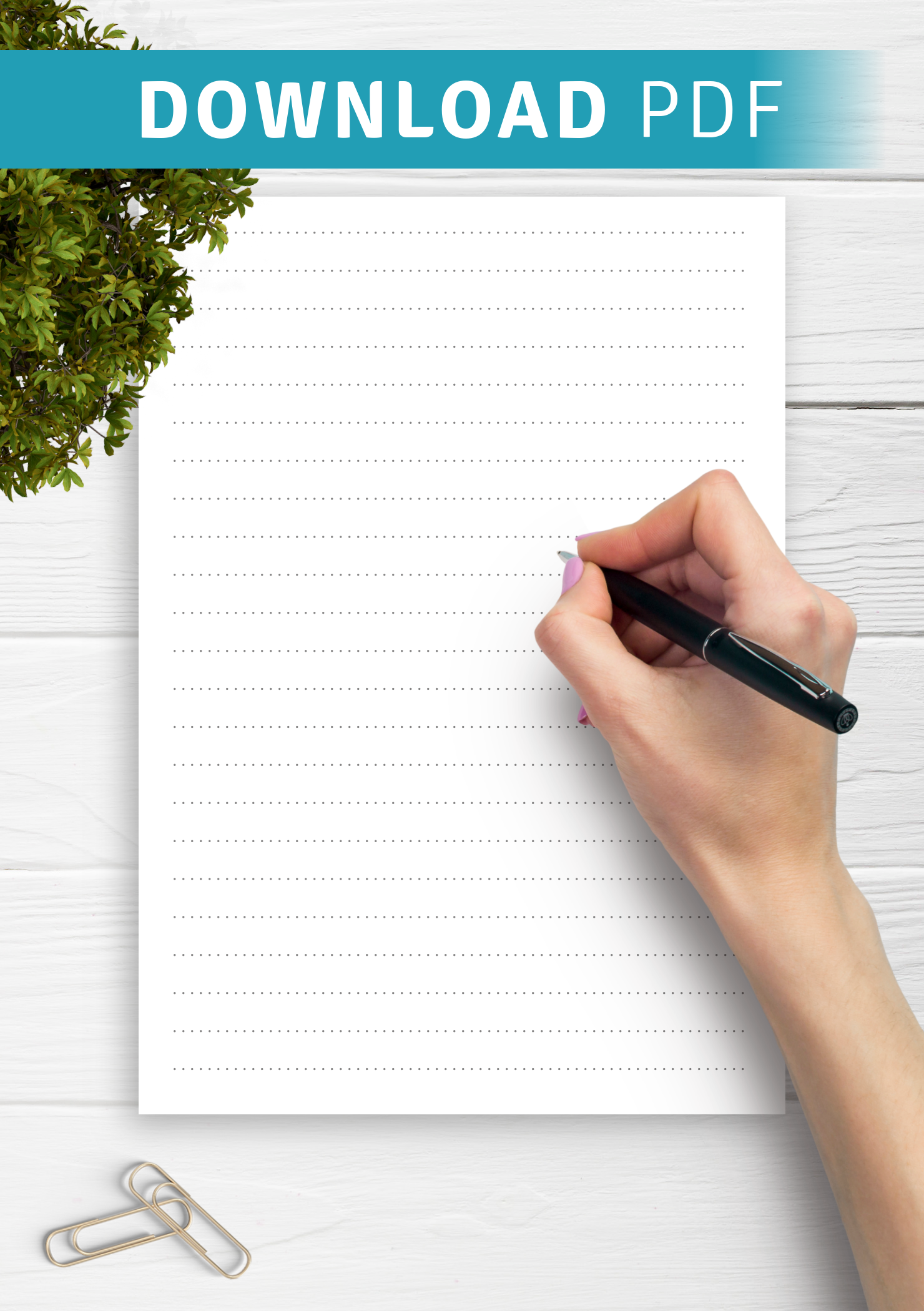 Download Printable Dotted Lined Paper Printables 8 7 Mm Line 