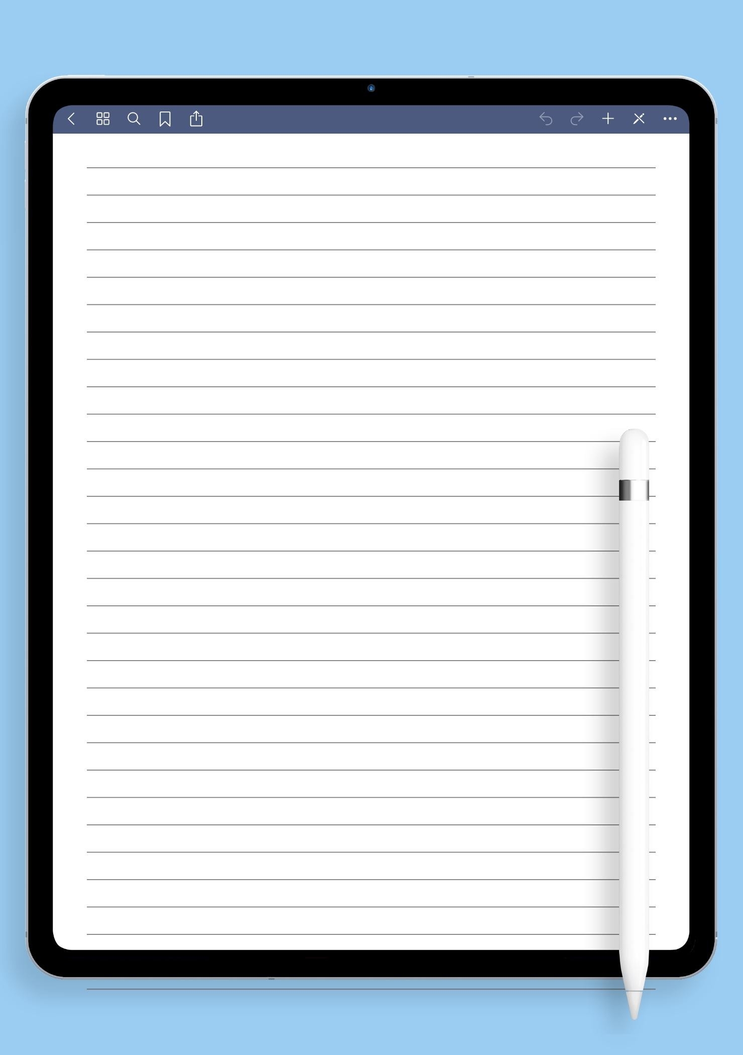 Four Ruled Paper Printable