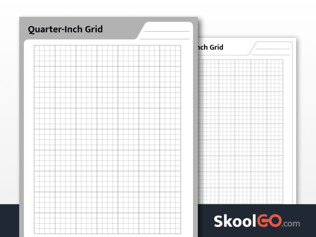 Download Quarter Inch Grid Paper For Classroom Use