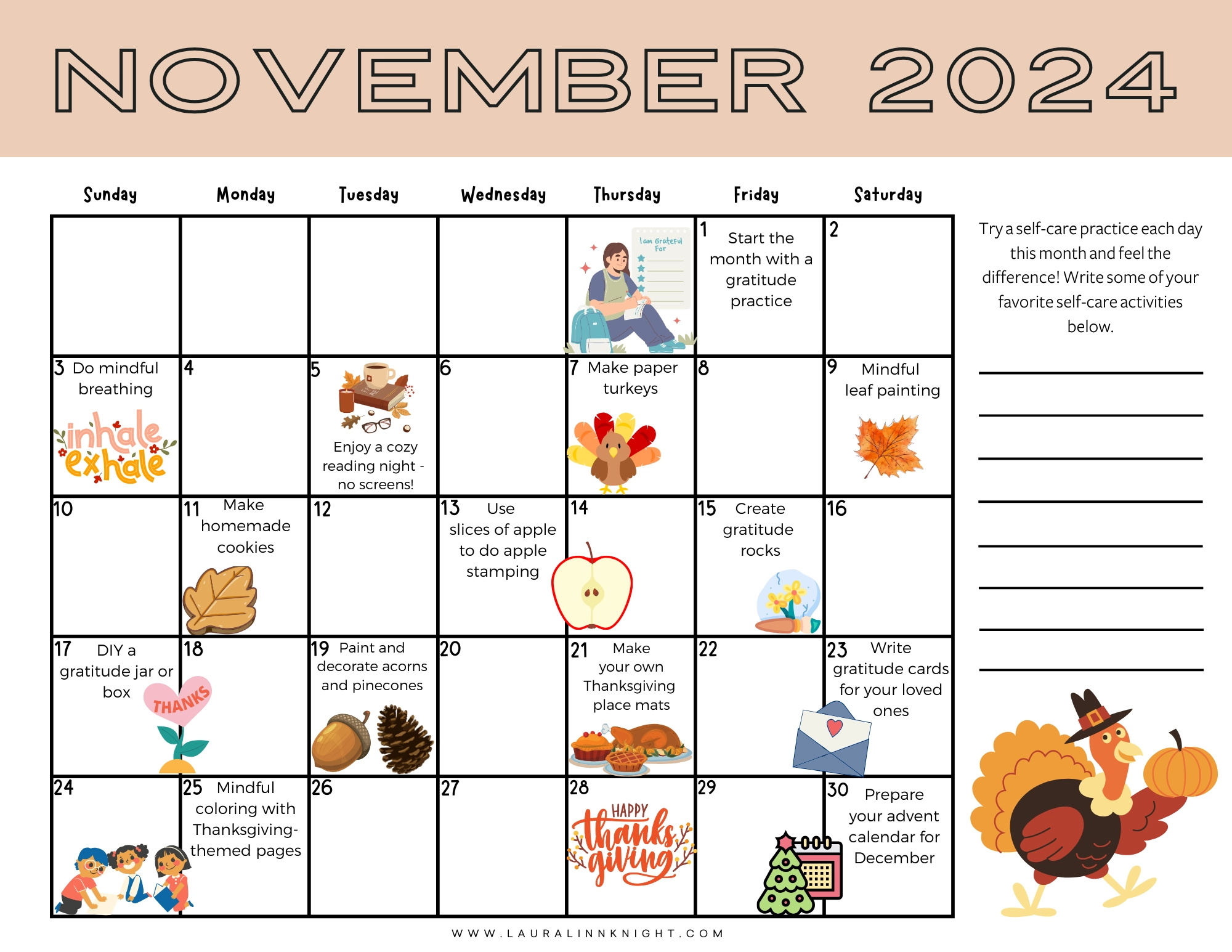 Download The FREE November 2024 Kids And Family Mindfulness 
