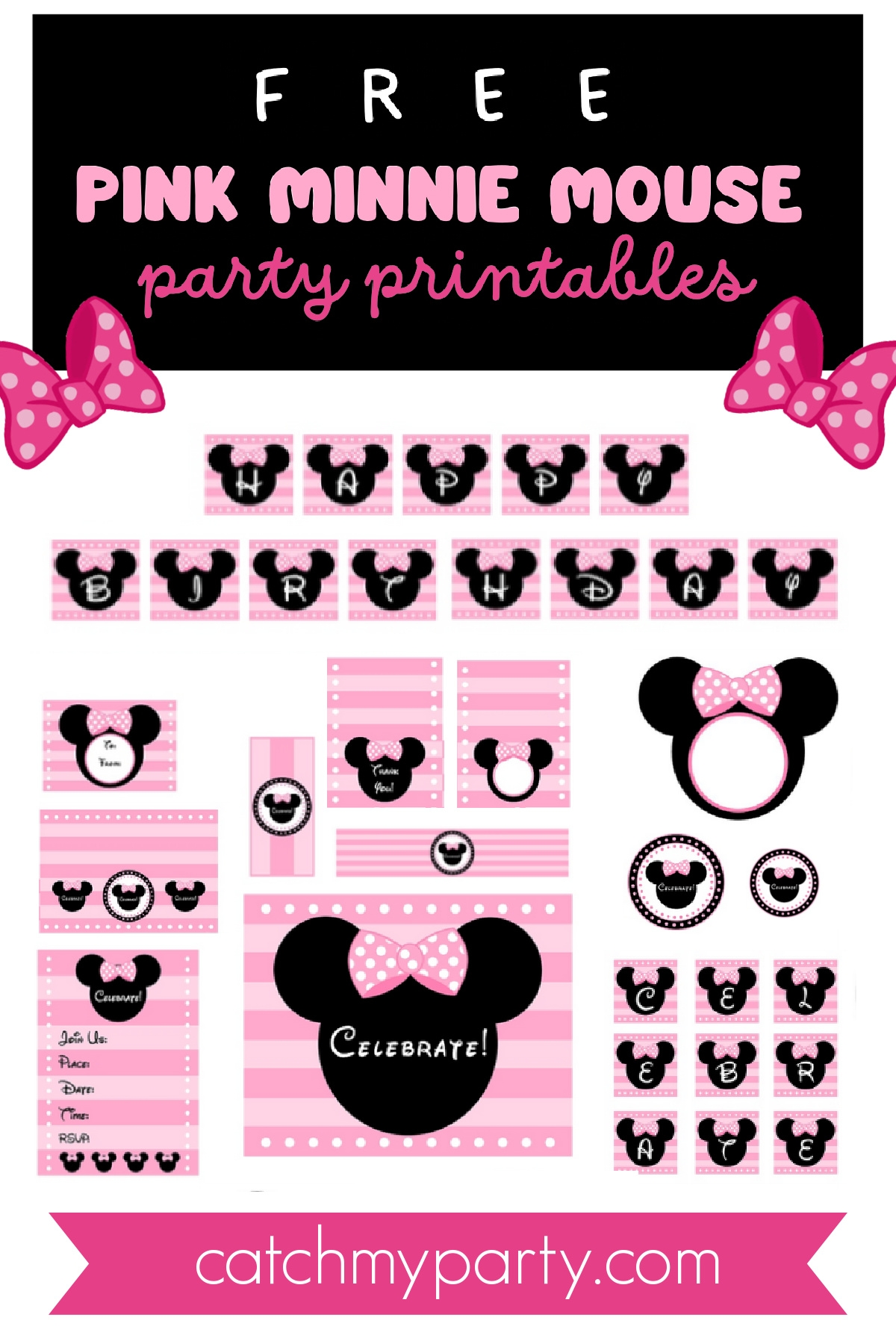 Minnie Mouse Blank Printable Paper