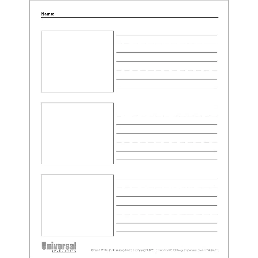 3 Lined Paper Free Printable